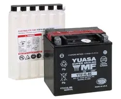 Yuasa Battery Maintenance Free Agm Ytx14l-Bs Part# Yuam3rh4l 1