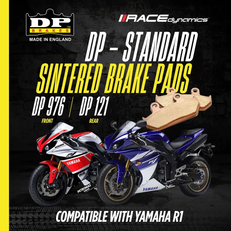 Dp Sintered Brake Pads For Yamaha R1 (2007-2014)- Standard 1