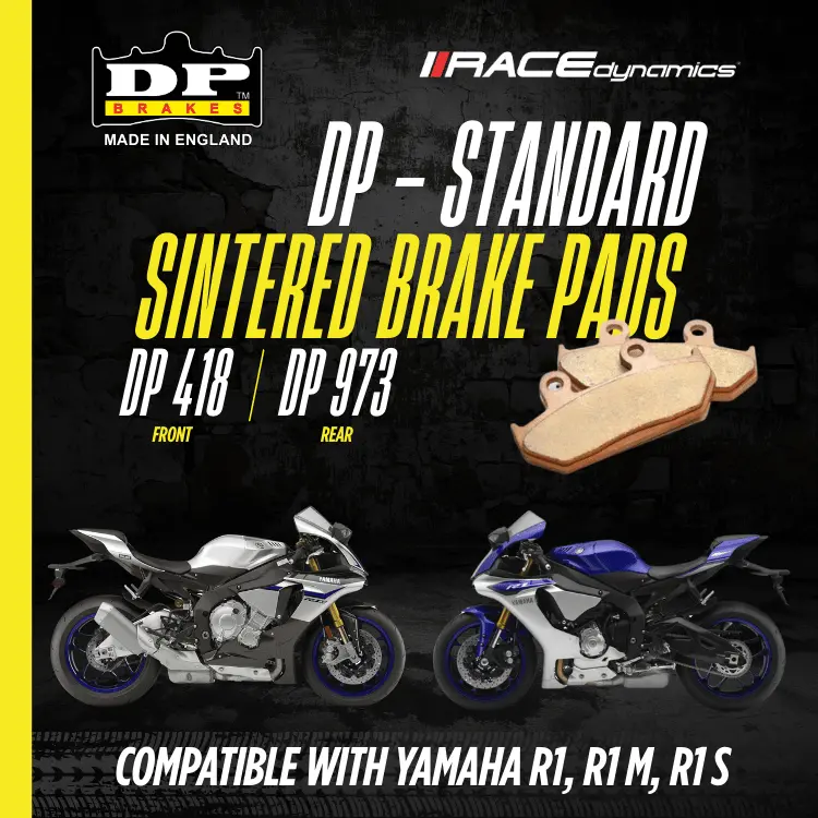 Dp Sintered Brake Pads For Yamaha R1 M (2015-2022)- Standard 1