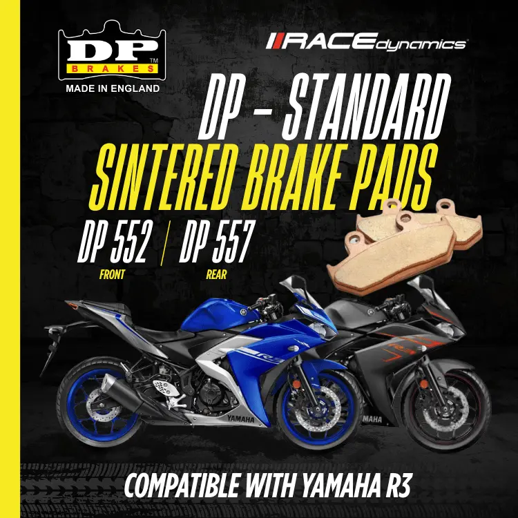 Dp Sintered Brake Pads For Yamaha R3 (2015-2020) - Standard 1