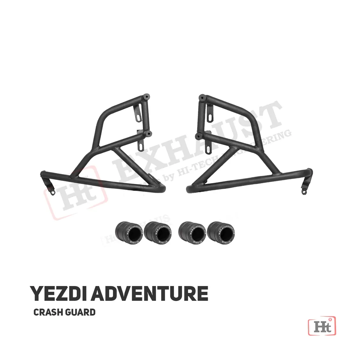 Adventure Yezdi Crash Guard With Metal Slider – Sb 619 / Ht Exhaust 1