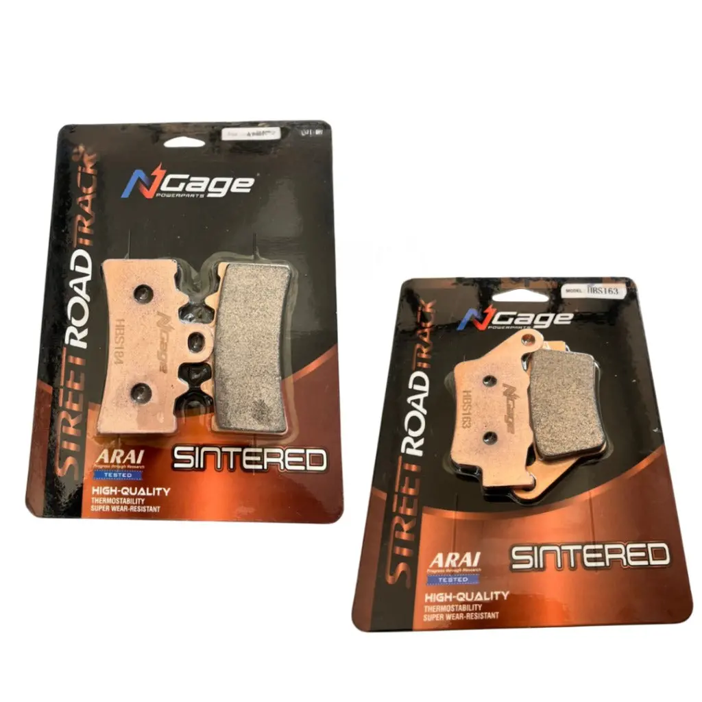 Combo - Apache Rr 310 / Rtr 310  | Front And Rear Sintered Brake Pads | Ngage Powerparts - Arai Certified For Extreme Performance 1