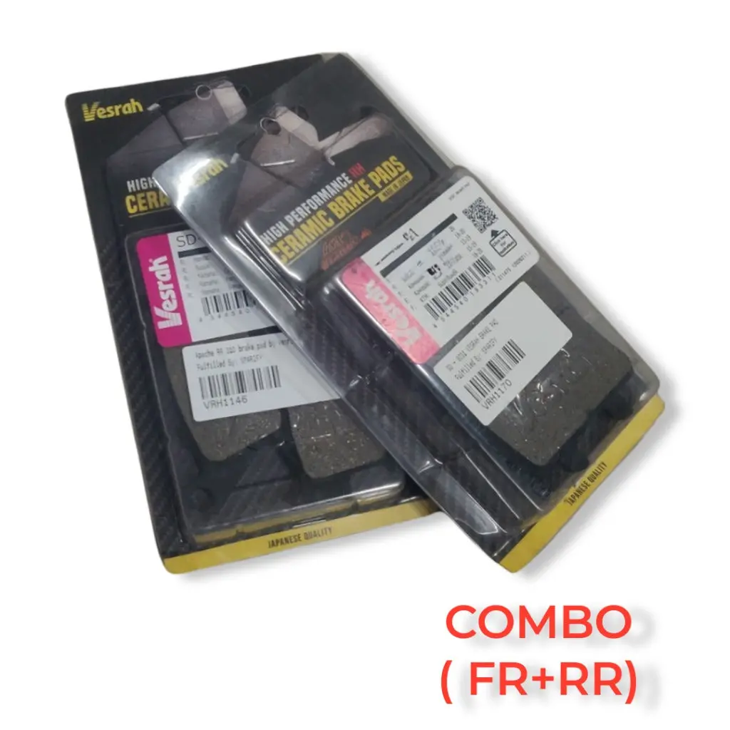 Ktm Ceramic Brake Pads By Vesrah - Combo Compatible For (Duke/Rc/Adv - 125/200/250/390) Sd9068 Sd953 1