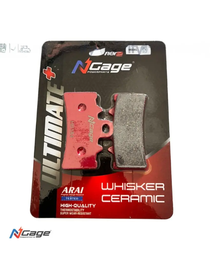 Ktm Duke 125/200/250/390 |Front Whisker Ceramic Ultimate + Brake Pads | Ngage Powerparts 1
