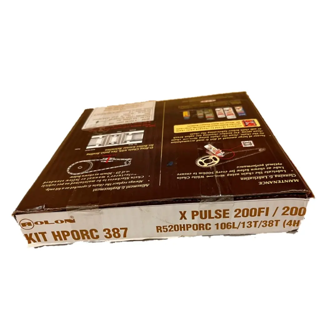 X Pulse 200Fi / 200 Brass Chain Sprocket Kit By Rolon 1