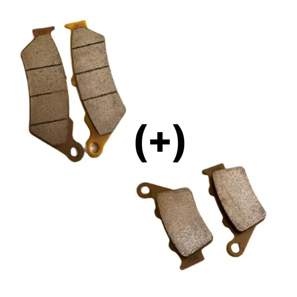 Brembo Combo Interceptor 650 /Continental Gt 650 Front And Rear Brake Pads ( 2 Sets) 1