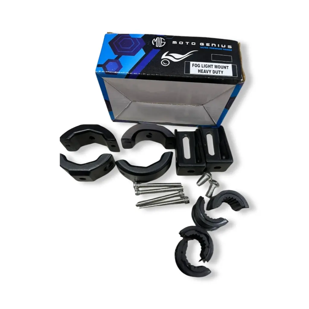 Universal Auxiliary Lights Mount/Clamp - Motogenius (Compatible For Hjg, Maddog Aux Lights) 1