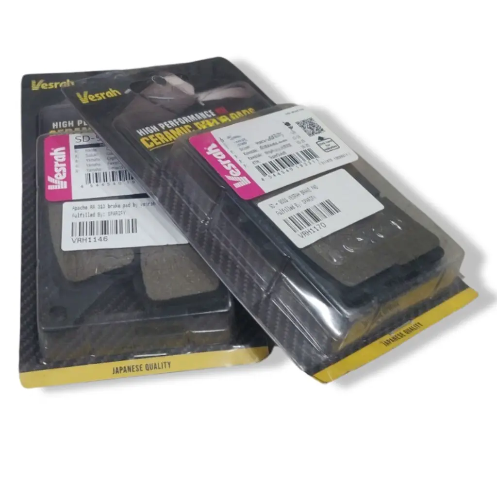 Re Himalayan 411 / Scram 411 Ceramic Brake Pads By Vesrah - Combo (Front & Rear) 1
