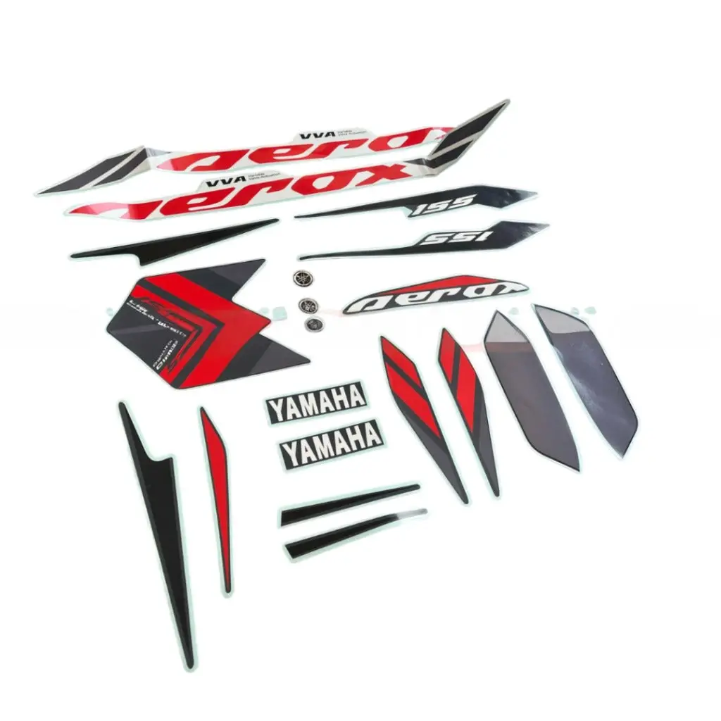 Yamaha Aerox 155 | Decal Sticker Set | Full Body - ( Grey Vermillion ) 1