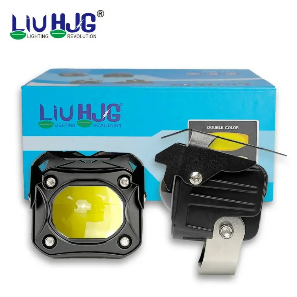 Liu Hjg Single Led Future Lens Hjg-103 40 Watt Fog Light With Wiring Harness For All Motorcycles 1