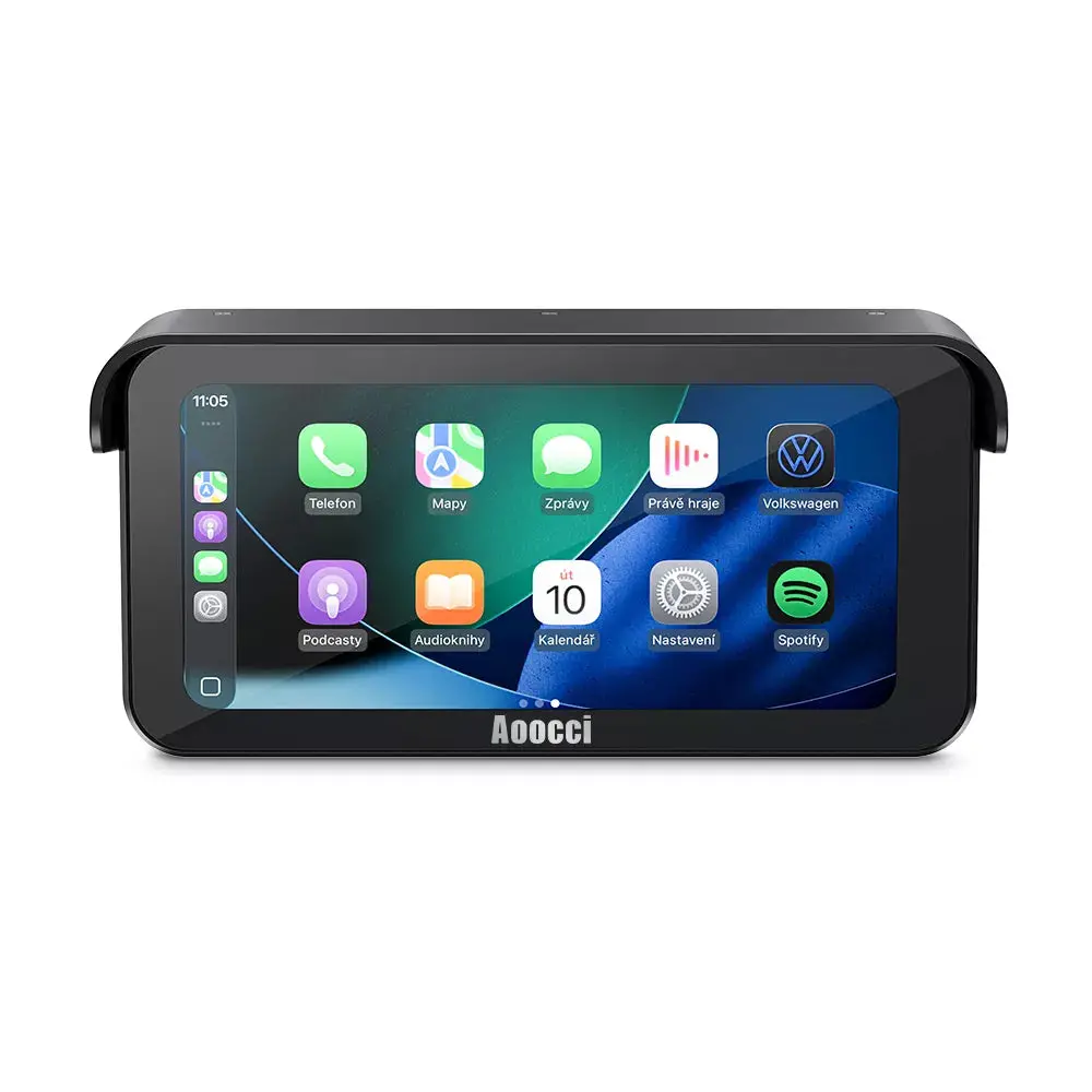 Aoocci C6 Pro Motorcycle Dash Cam Front And Rear, 4K 1080P Dual Dash Motorcycle Camera With Wireless Carplay And Android Auto, Gps & Emergency Lock, 140° Wide Angle, Wired Remote, Ip67 Waterproof 1