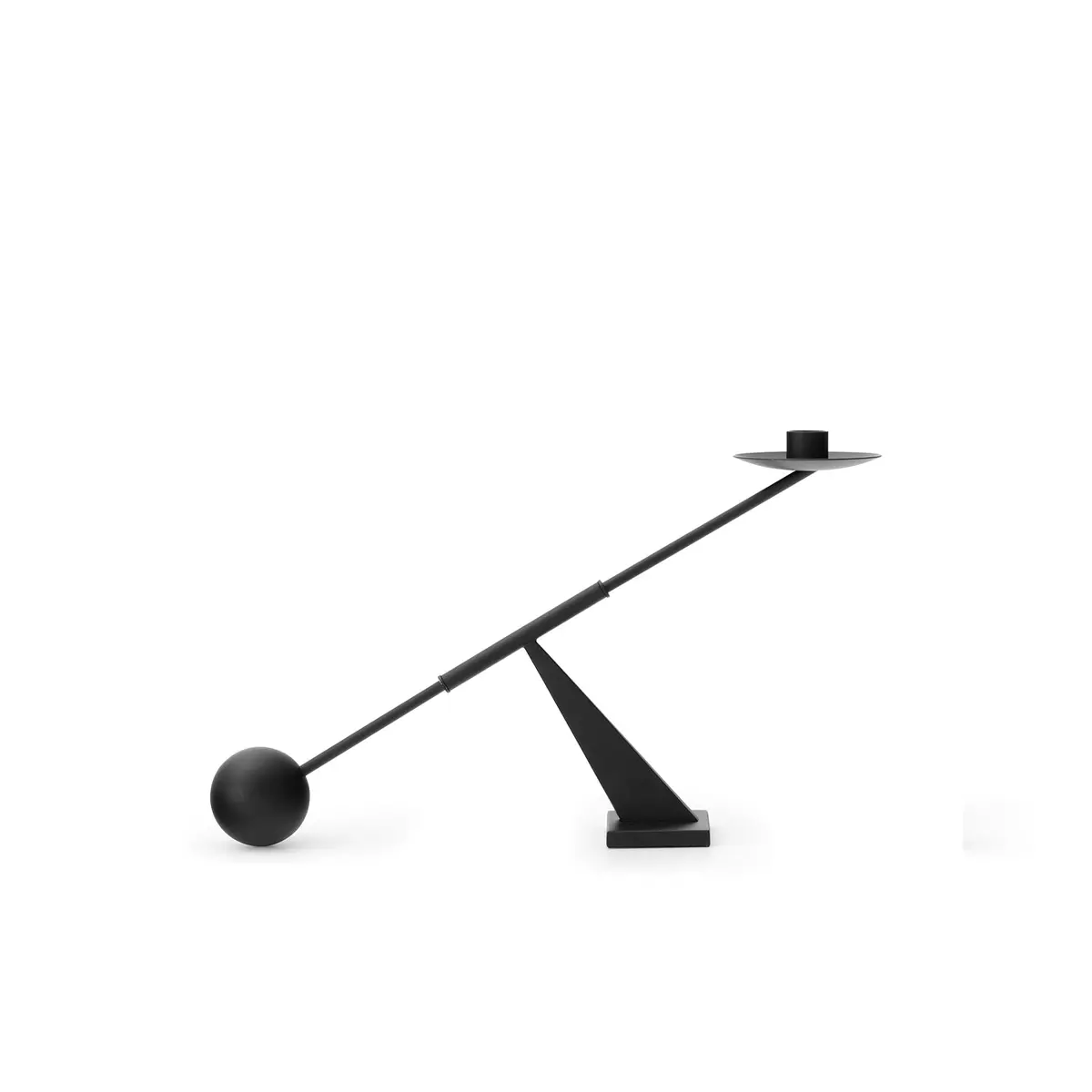 Audo Copenhagen (Menu) | Interconnect Candle Holder Small | Black 1