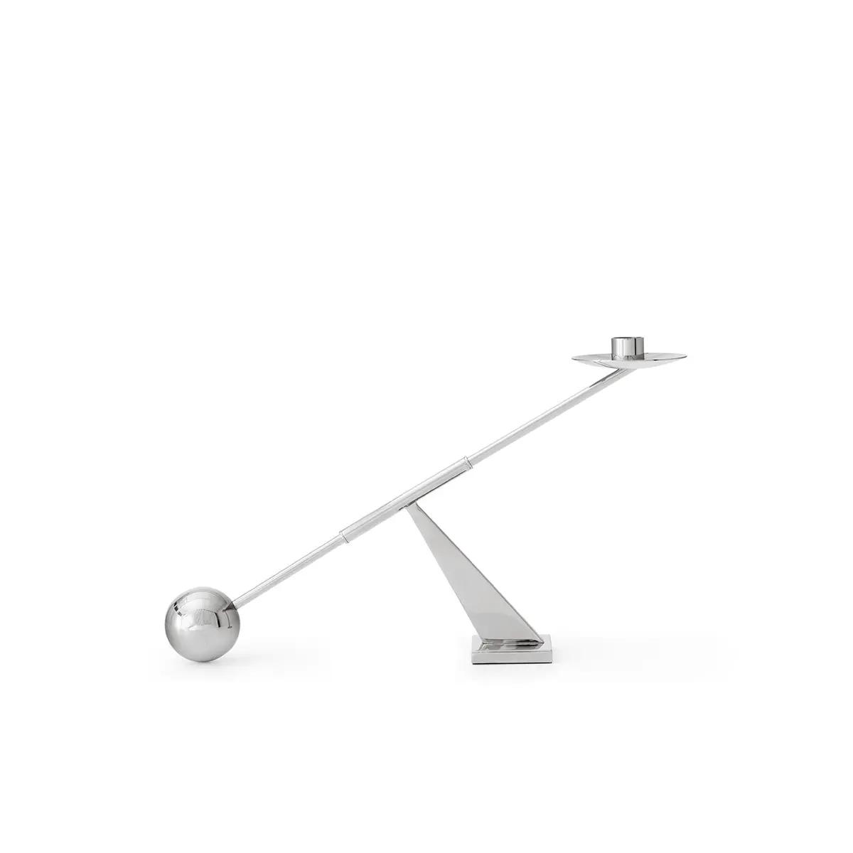 Audo Copenhagen (Menu) | Interconnect Candle Holder Small | Stainless Steel 1