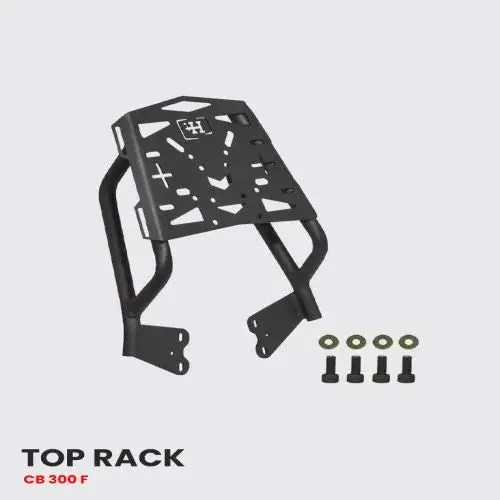 Top Rack Heavy For Cb 300 F Black Matt – Sb 713 / Ht Exhaust 1