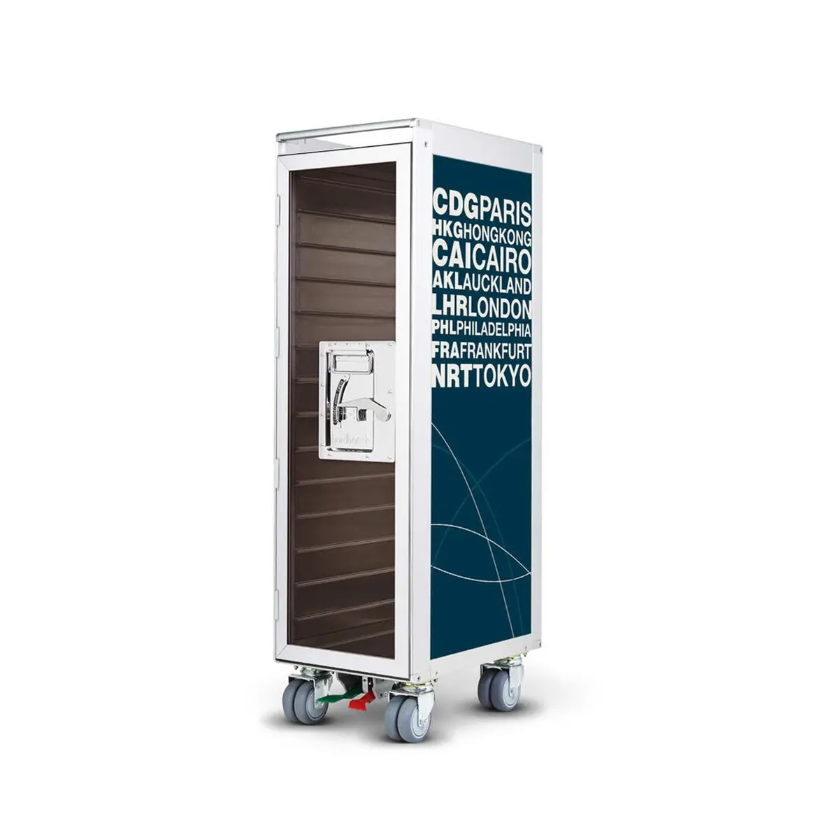 Bordbar | Classic Trolley | Outer Trolley Only - Aluminium With Transparent Smoke Door 10