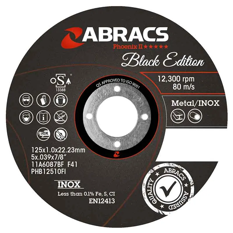 Abracs Black Edition Cutting Disc 115Mm X 1Mm Phb11510fi 1