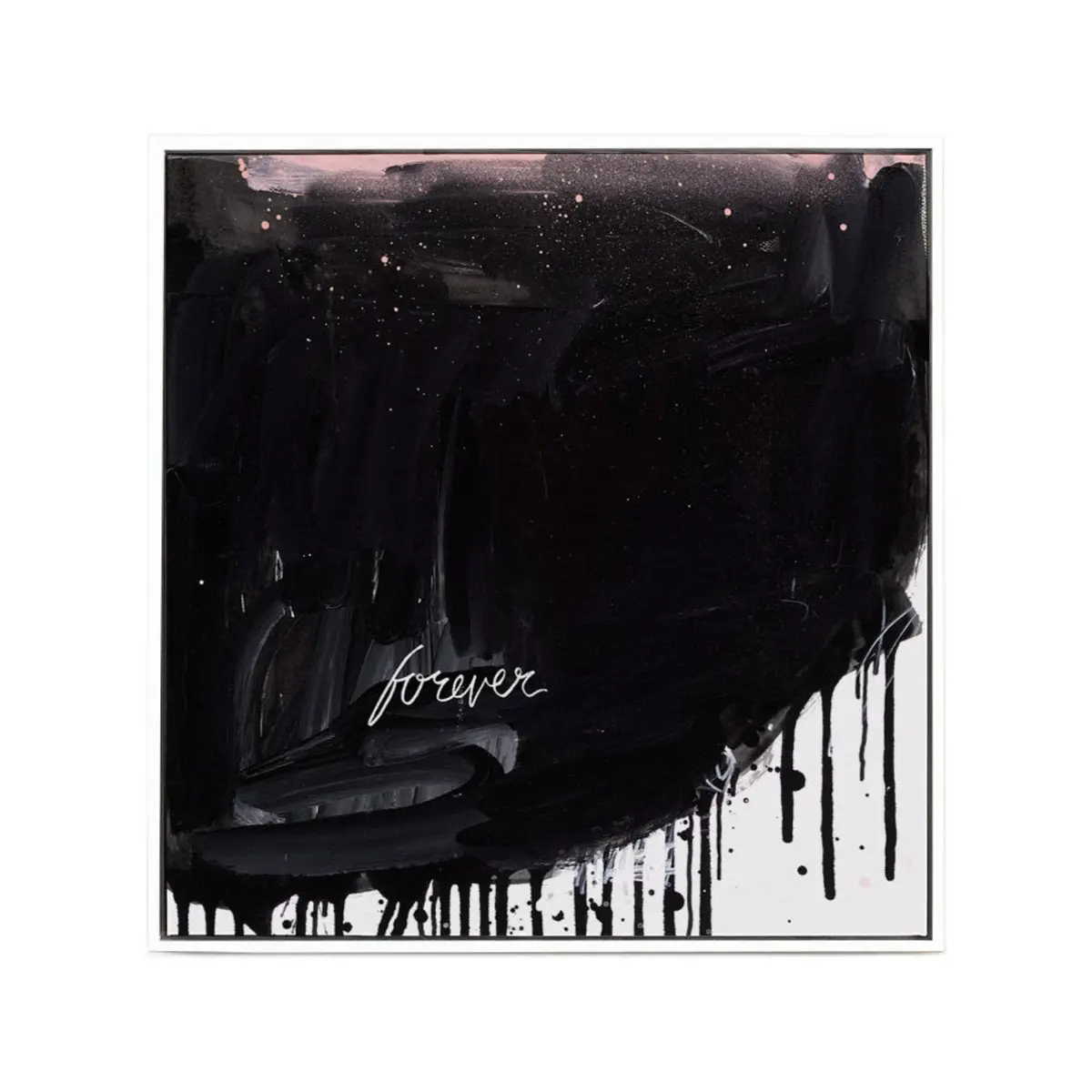 Blacklist | Forever Square Canvas Print | Extra Large | White - Lc 1