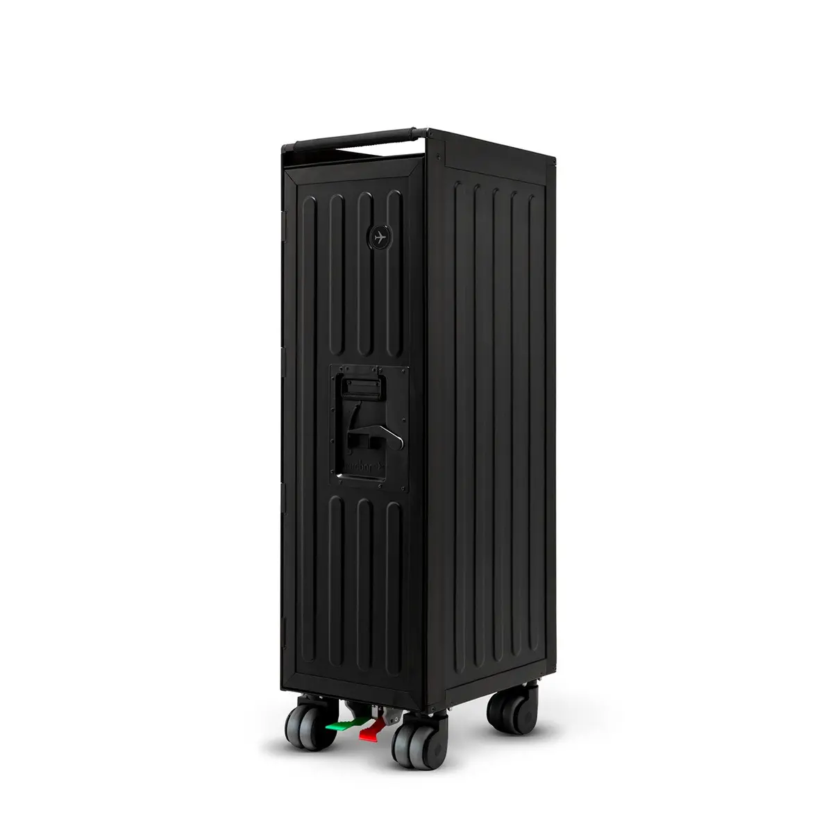 Bordbar | Voyager Trolley | Neon Black + Red Drawers 1