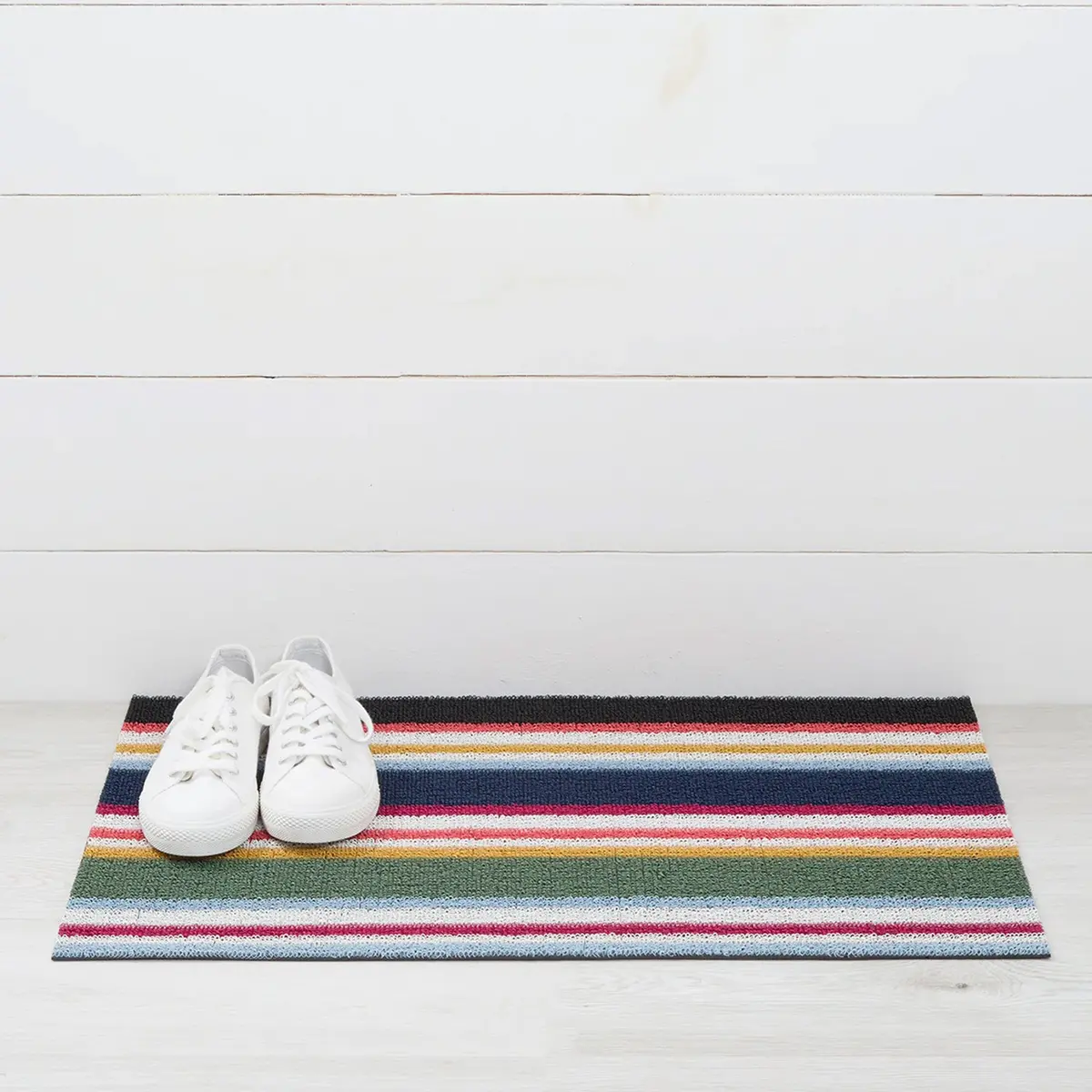 Chilewich | Shag Doormat 46X71cm (18X28") | Shuffle Stripe Petunia 2