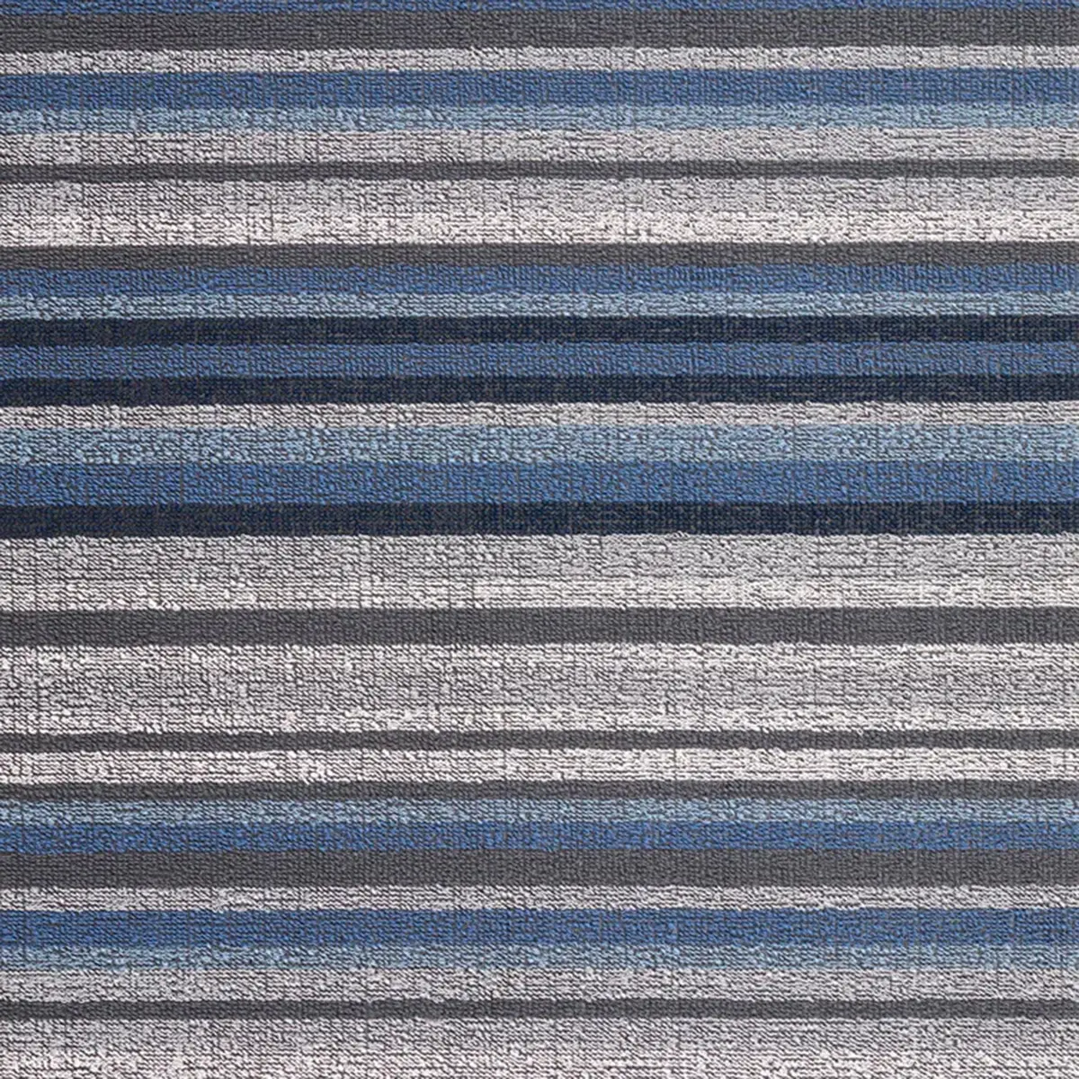 Chilewich | Shag Runner Mat 61X183cm (24X72") | Horizon Stripe Deep Sea 1