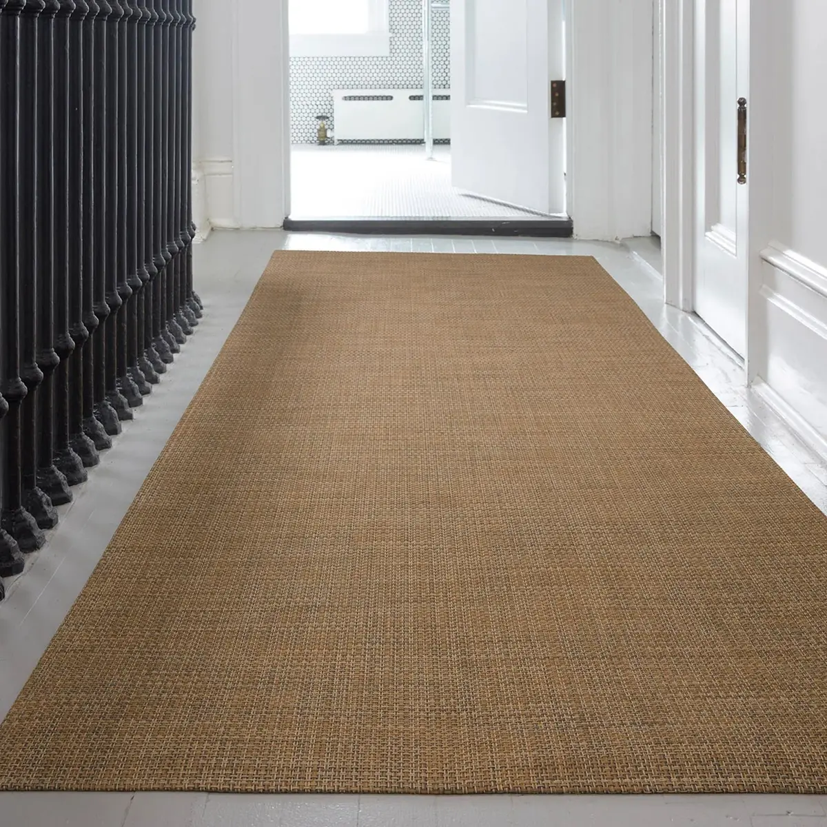 Chilewich | Woven Floor Runner 66X183cm (26X72") | Basketweave Teak 2