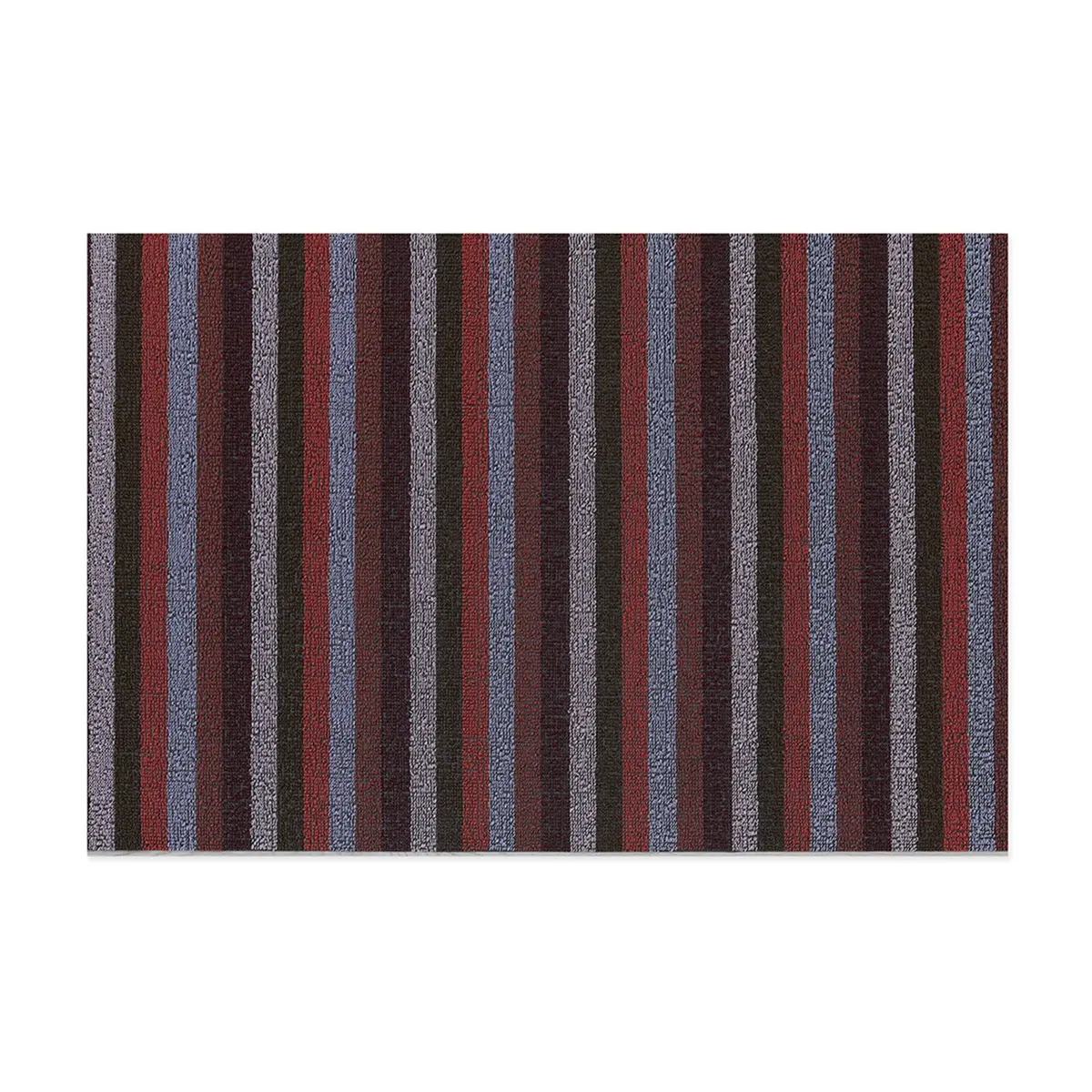 Chilewich | Shag Utility Doormat 61X91cm (24X36") | Even Stripe Berry 1