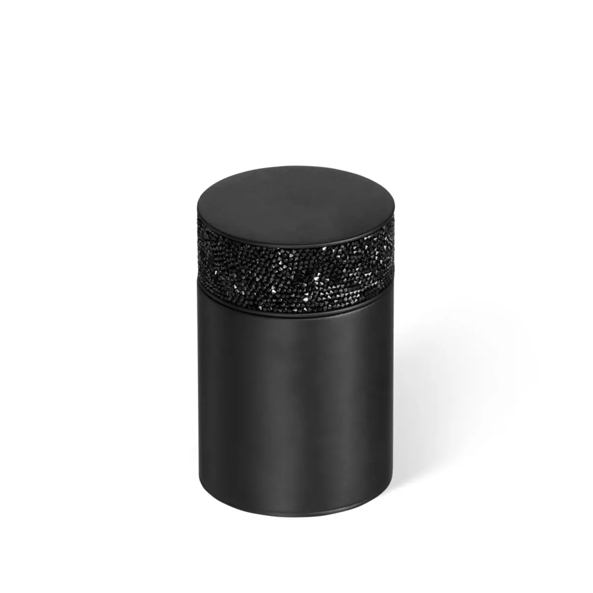 Decor Walther | Rocks Series | Box With Lid | Matte Black + Swarovski Crystals 1