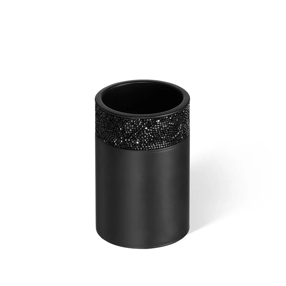 Decor Walther | Rocks Series | Box Without Lid | Matte Black + Swarovski Crystals 1