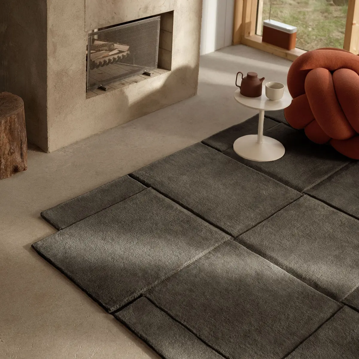 Design House Stockholm | Basket Floor Rug | Dark Grey 245X300cm - Dc 2