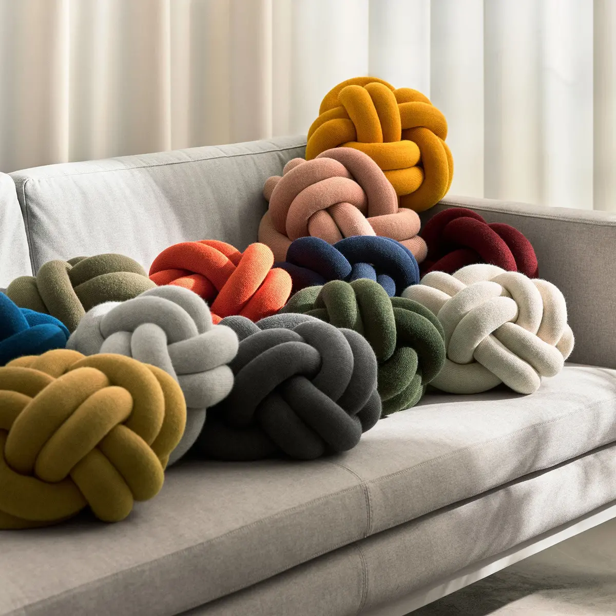 Design House Stockholm | Knot Cushion | Camel 2