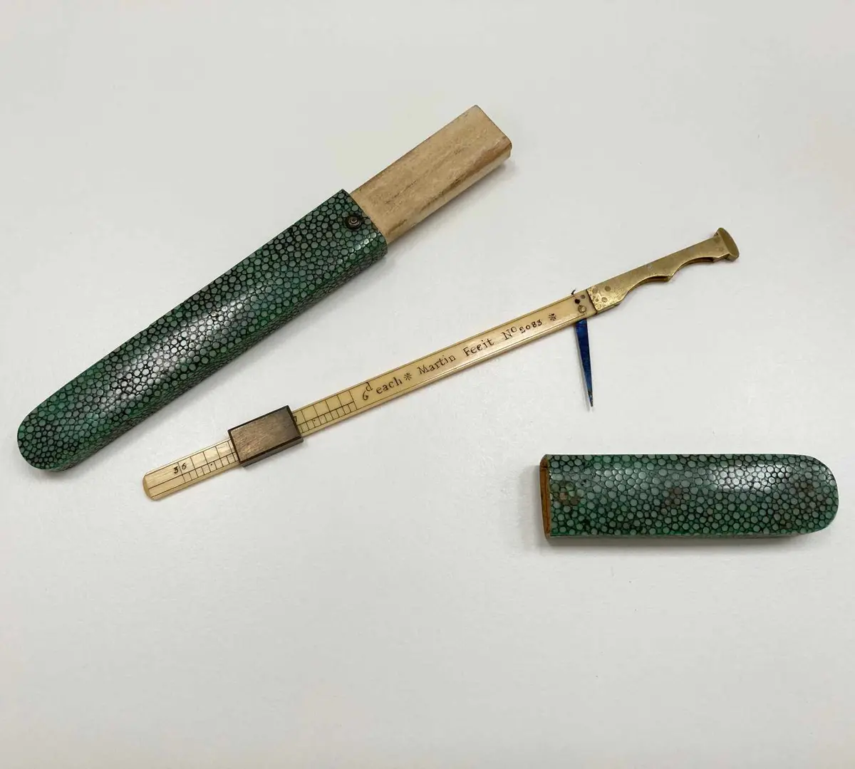 Late Eighteenth Century Cased Steelyard Coin Balance By Benjamin Martin London 1