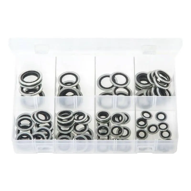 Assorted Box Bonded Seals (Dowty Washers) Metric 90 Pieces | 8 Sizes M10-M24 1