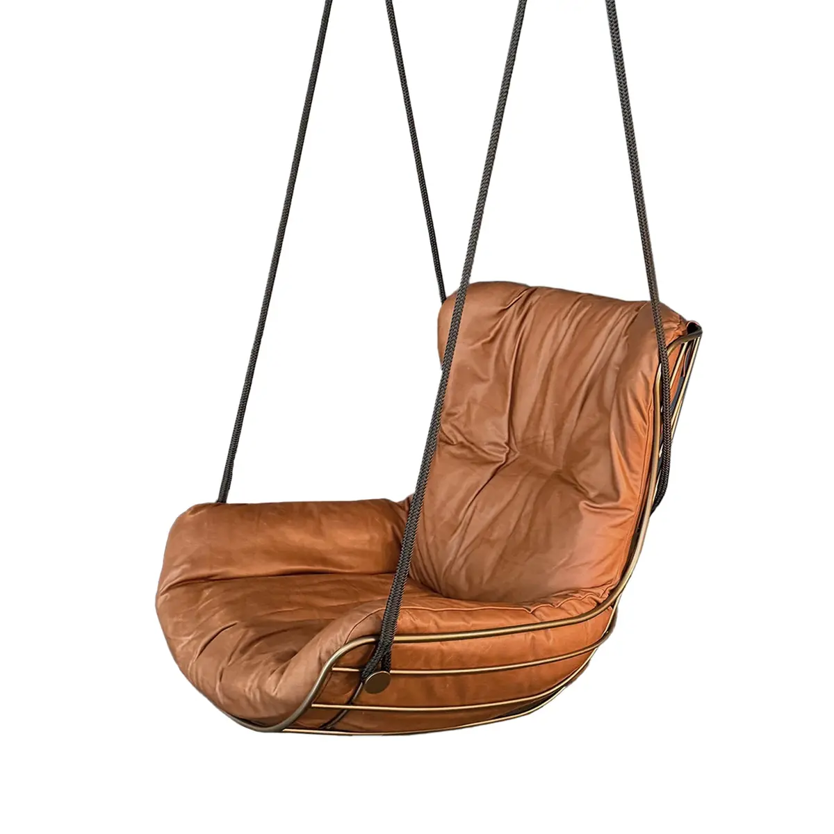 Freifrau | Leyasol Wingback Swing Seat | Adora Kandis Leather + Bronze Frame 1