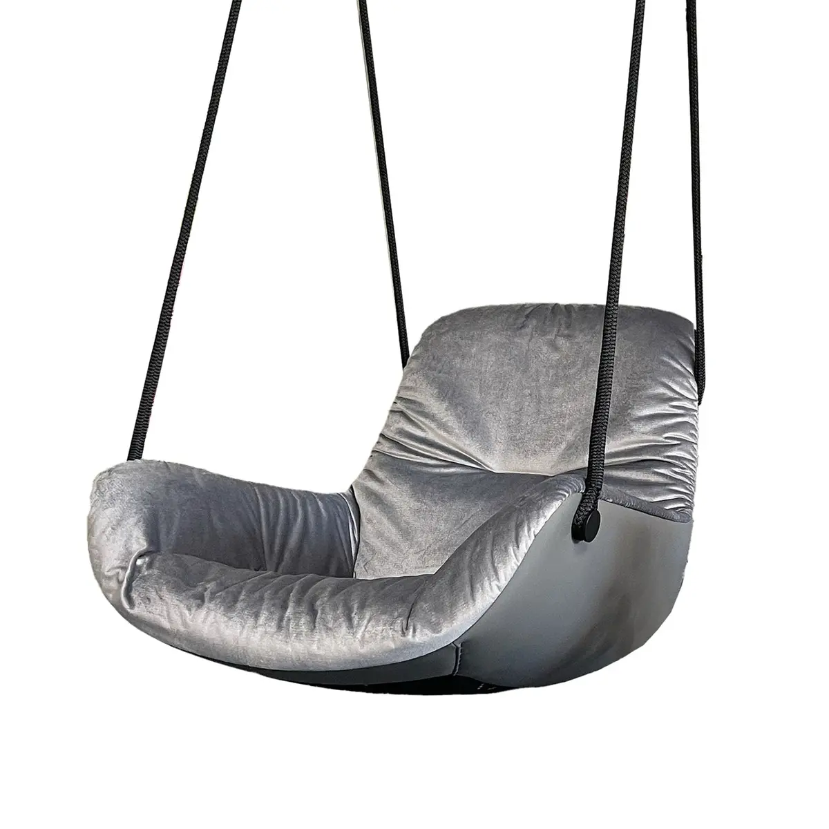 Freifrau | Leya Lounge Swing Seat | Avalon 0043 + Sahara Plaza Leather 1