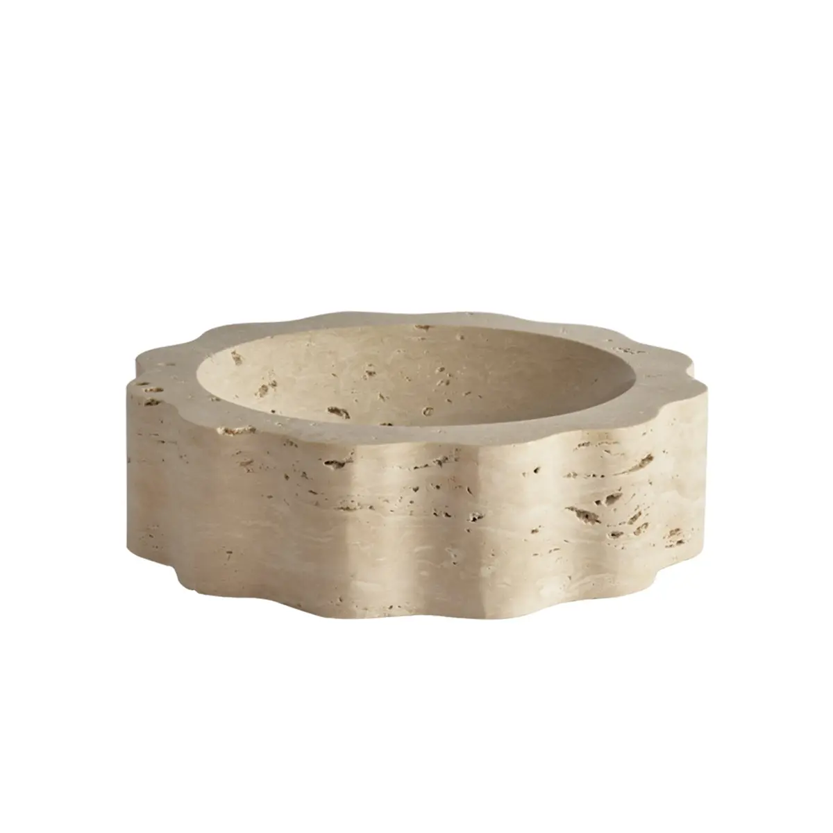 Greg Natale | Onda Bowl | White Travertine - Dc 1