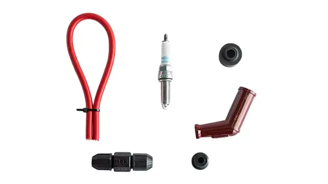 Hero Xpulse 200 4V / Pro / Rally| High Performance | Spark Plug Cable Kit | Resistor Spark Caps 2