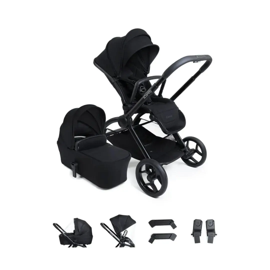 Icandy Core 2 Pushchair And Carrycot - Black 1