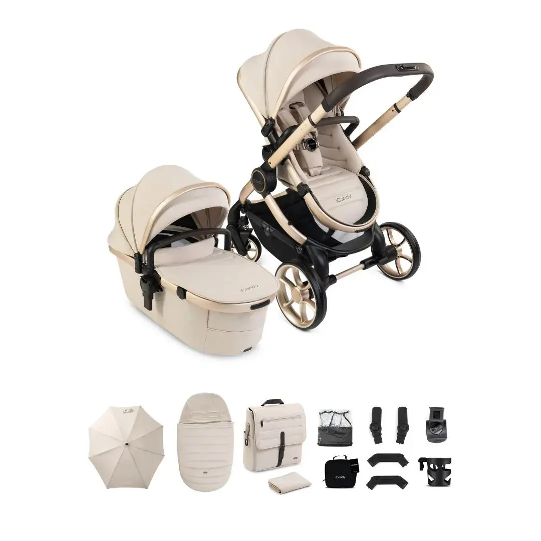 Icandy Peach 8 Pushchair And Carrycot Bundle - Biscotti 1