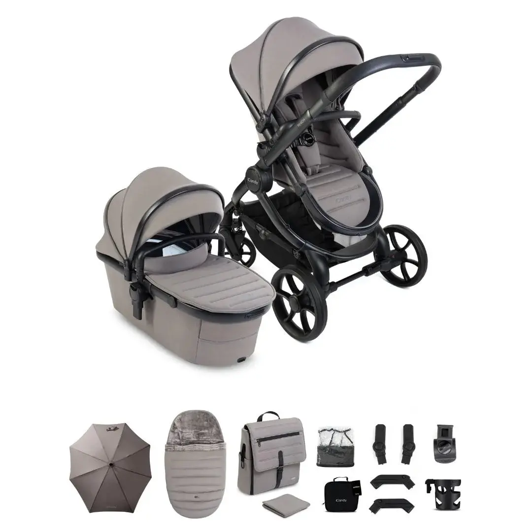 Icandy Peach 8 Pushchair And Carrycot Bundle - Porcini 1