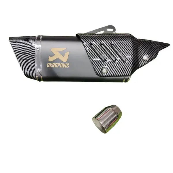 Akrapovic Centre Black End Carbon Shield Exhaust Universal 1