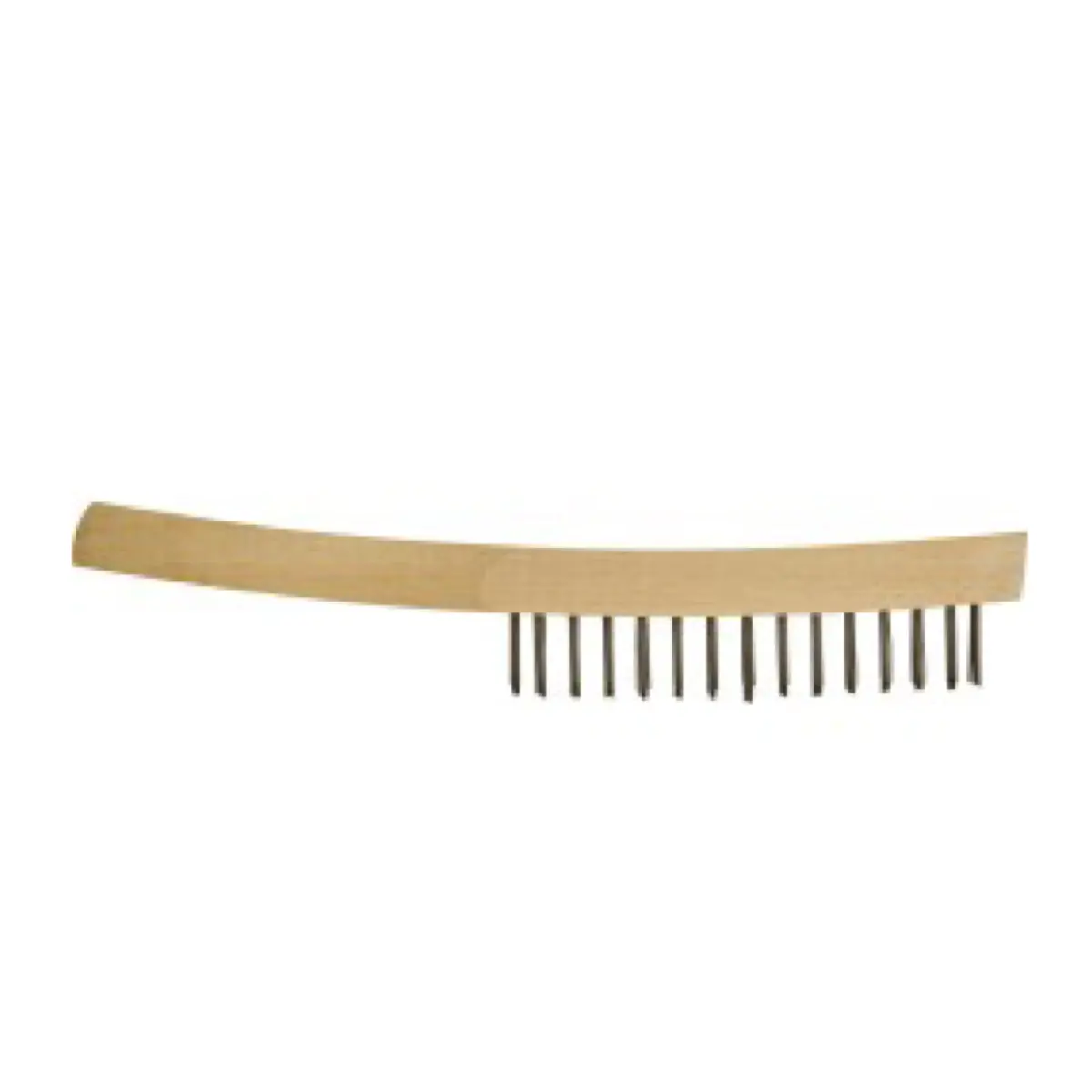 Wooden Handle Wire Brush 2 Row 1