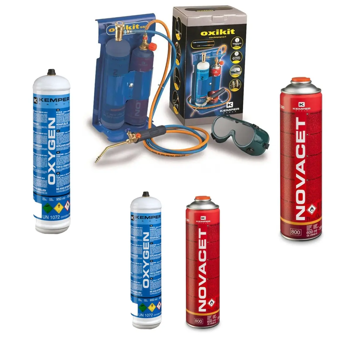 Kem555kit Kemper 'Walkover Oxikit' Oxygas Portable Microwelding Kit Replacement + Spare Parts 1