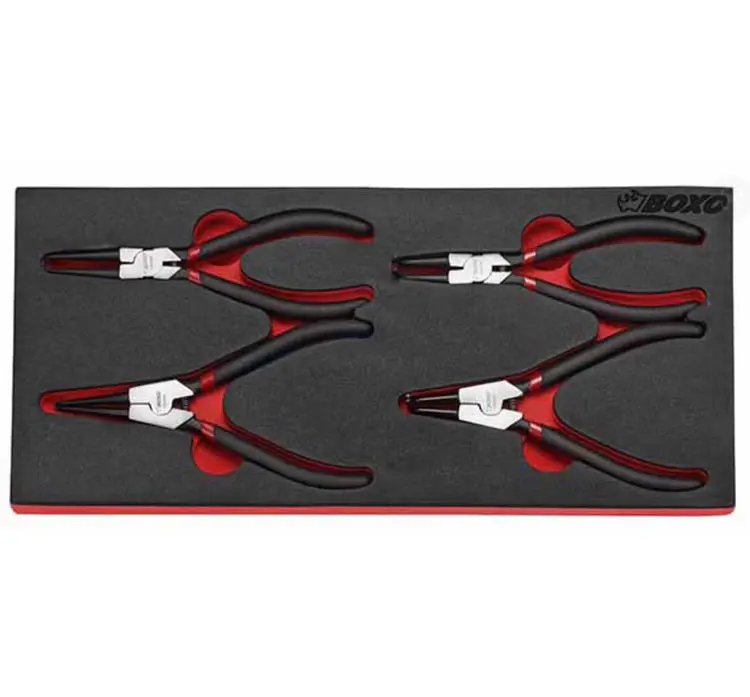 Boxo 4 Piece External Circlip Pliers 180Mm (7") Bx025-R 1