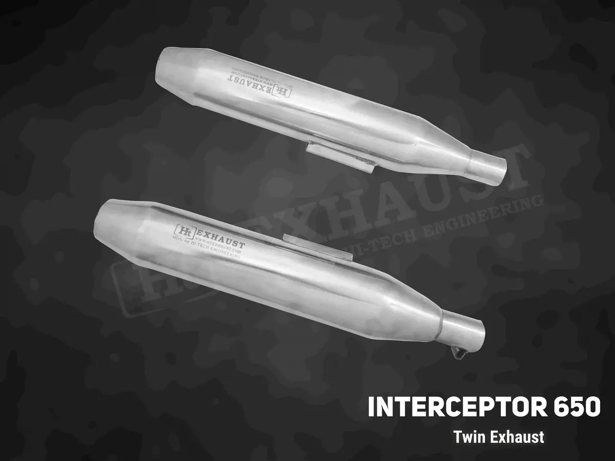 Short Cone Exhaust For Interceptor And Continental Gt 650 – In 315 – Ht Exhaust 1