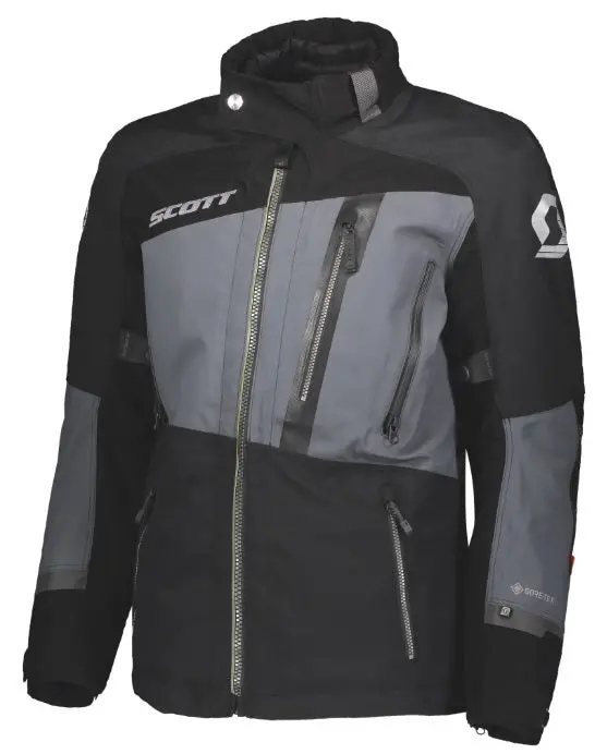 Scott Priority Goretex Motorcycle Jacket - Black/Iron Grey 1