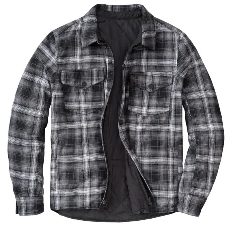 Scorpion Exo Morpheus Reversible Motorcycle Jacket Black/Plaid Grey 1