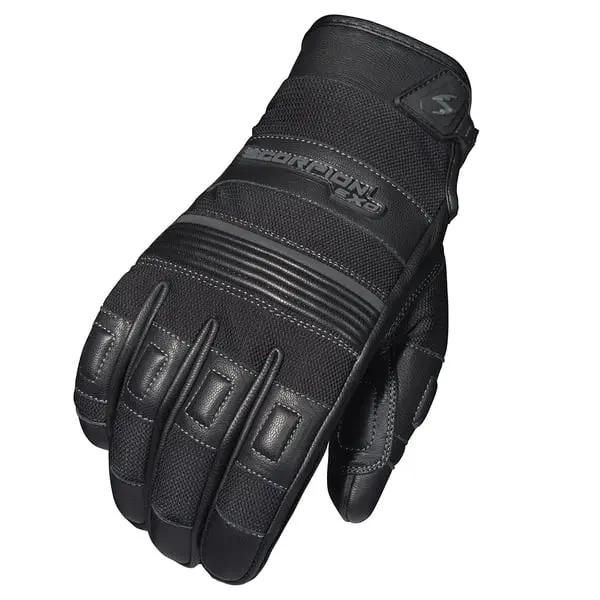 Scorpion Exo Abrams Mens Motorcycle Textile/Leather Gloves - Black 1