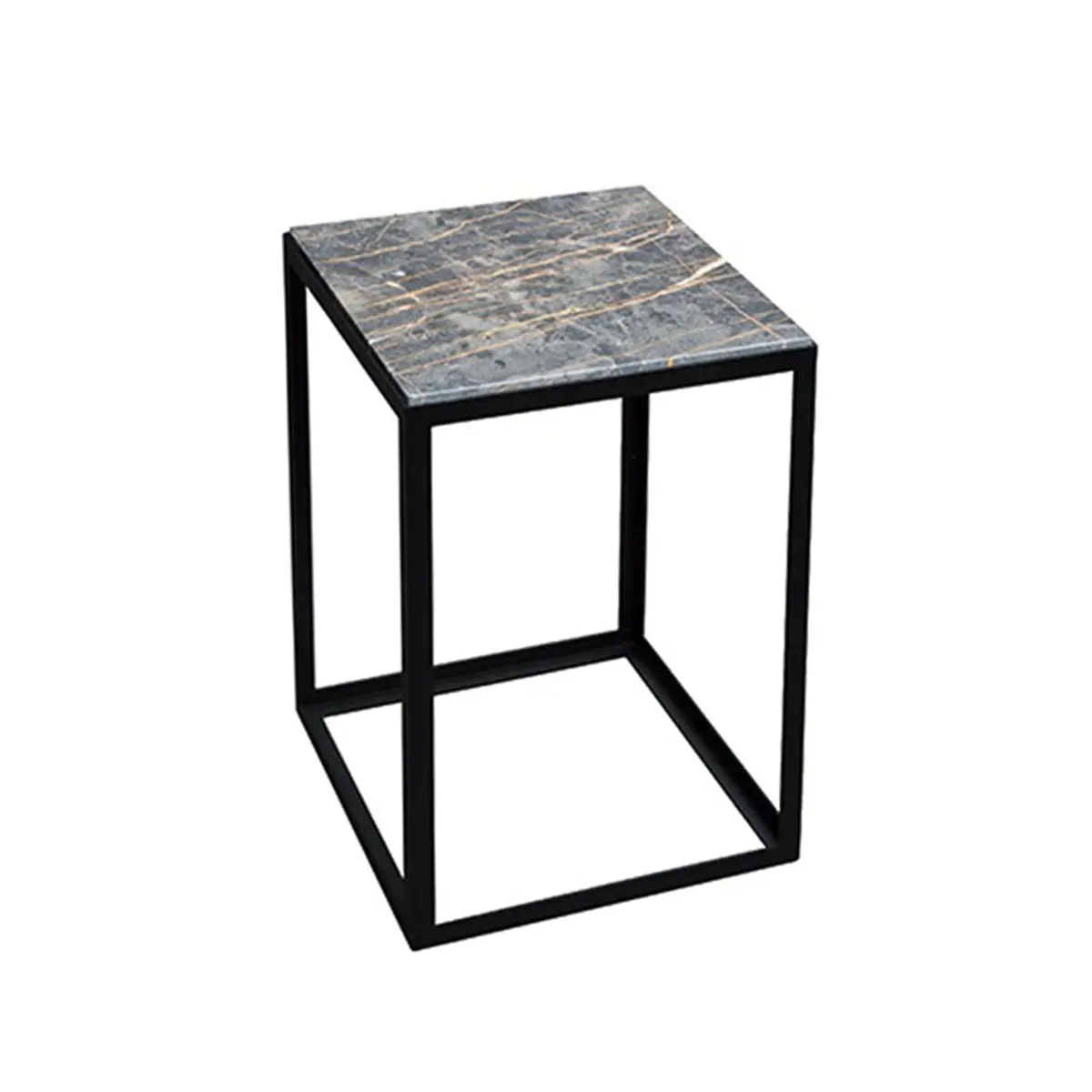 Janua | Sc 54 Side Table | Black + Gold Limestone 1