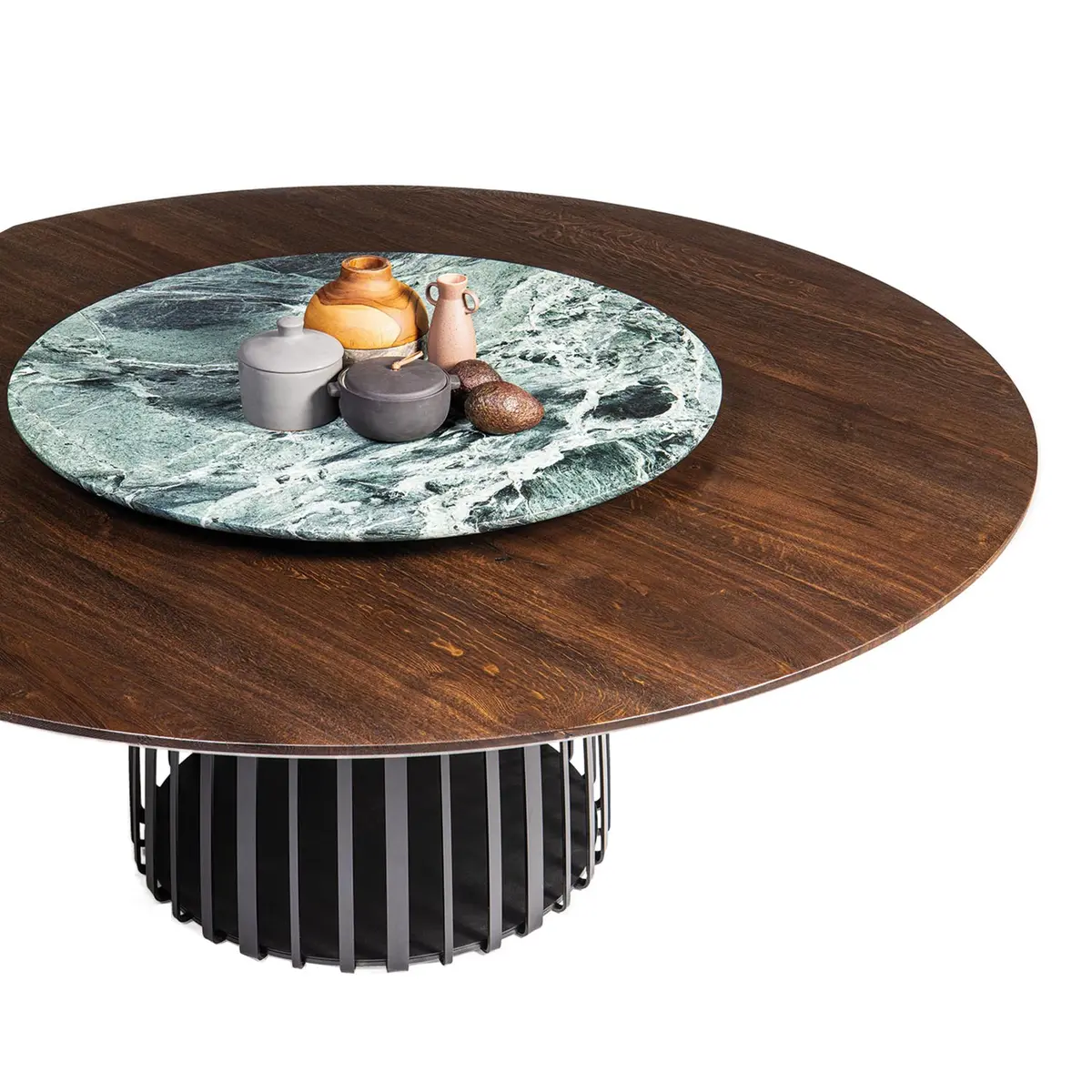Janua | Bc 07 Lazy Susan Turntable | Green Alps Stone 95Cm 1