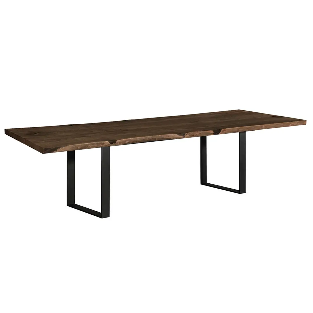 Janua | Sk 04 Komposit Table | Charburned Washed Oak Bronze Shade + Black Base 260X100cm 1